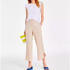 NWT! High-rise cotton gauze pants